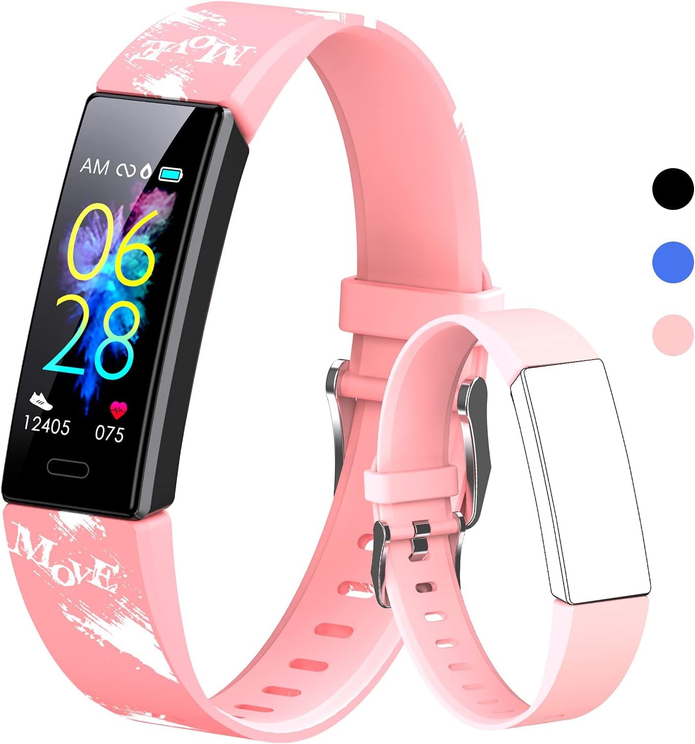 Reloj Inteligente Fitness para Niños y Jóvenes | Smartwatch Deportivo con Podómetro, 11 Modos Sport, Resistente al Agua IP68