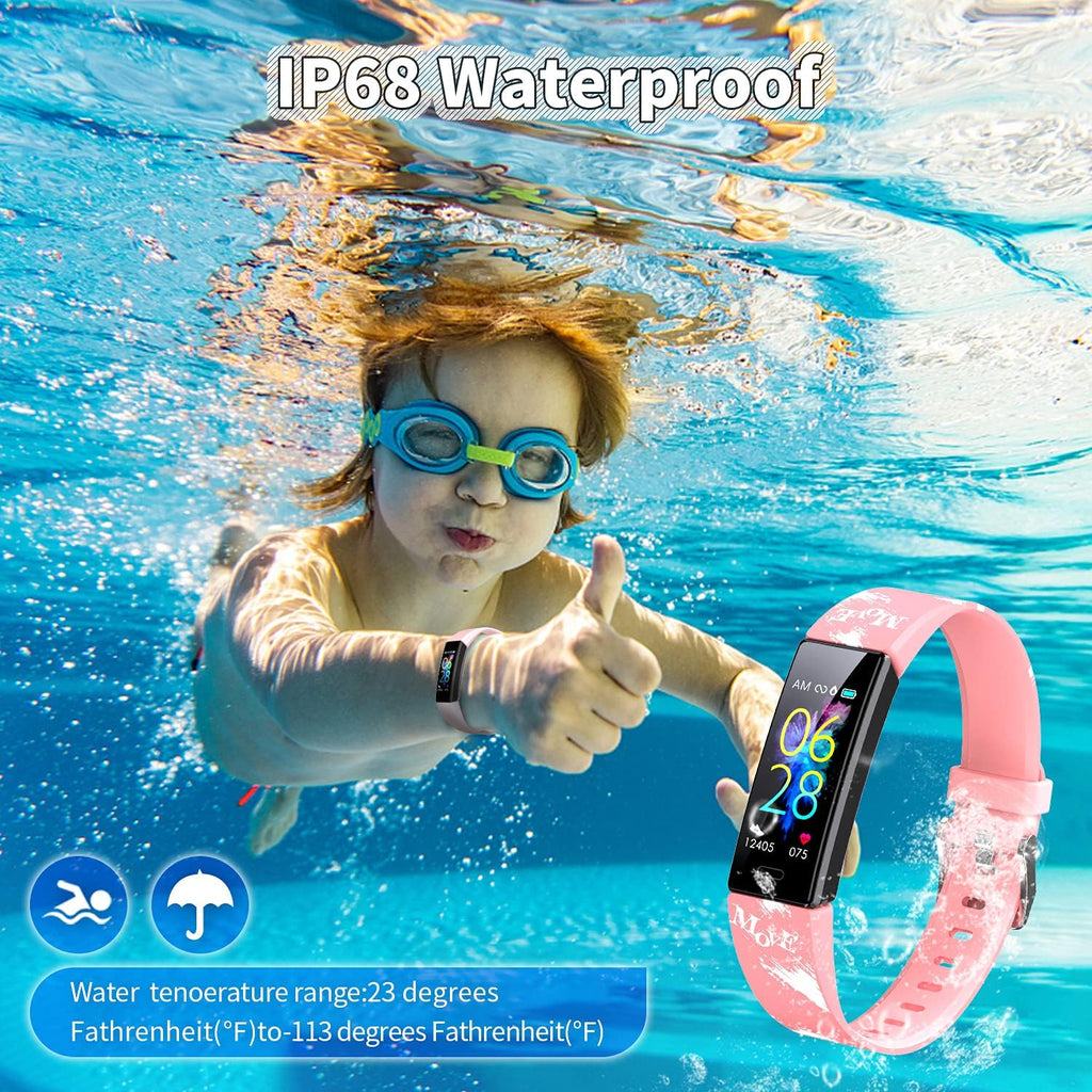 Reloj Inteligente Fitness para Niños y Jóvenes | Smartwatch Deportivo con Podómetro, 11 Modos Sport, Resistente al Agua IP68